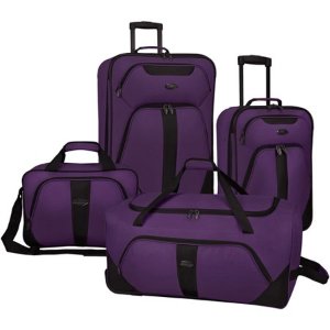 U.S. Traveler 行李箱4件套 2色可选