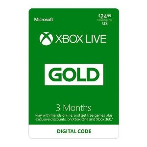 Xbox LIVE 3 Month Gold Membership US Digital Code