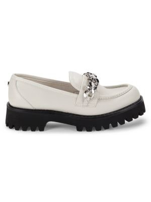 Gala Embellished Chunky Leather Loafers