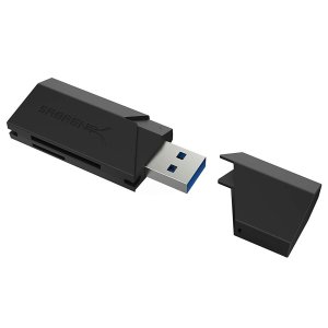 Sabrent USB 3.0 两槽 Micro SD/SD卡 读卡器