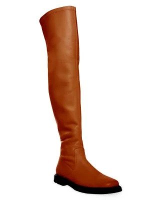 Belle Vegan Leather Over-The-Knee Boots