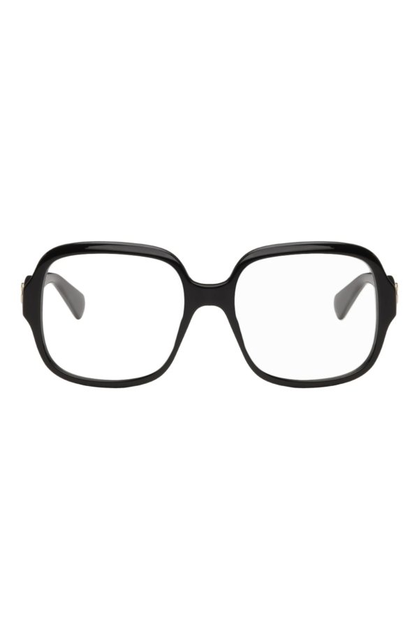 Black GG Square Glasses