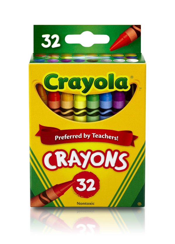 Classic Crayons, 32 Count, Assorted Colors, School & Art Supplies