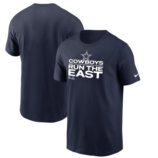 Men's Dallas Cowboys Nike Navy 2021 NFC East Division Champions Trophy Collection T-Shirt