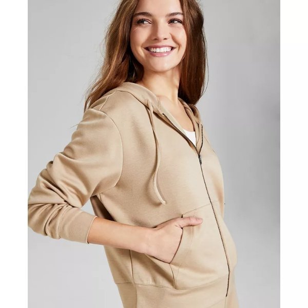 Women's Zip-Up Long-Sleeve Hoodie, Created for Macy's