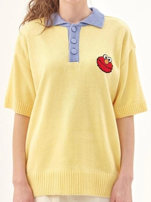 [SV X Sesame Street] Pique Knitwear_Yellow
