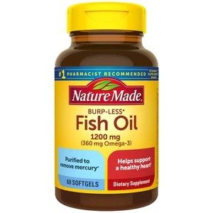 Fish Oil Burp-less Softgels 1200 mg