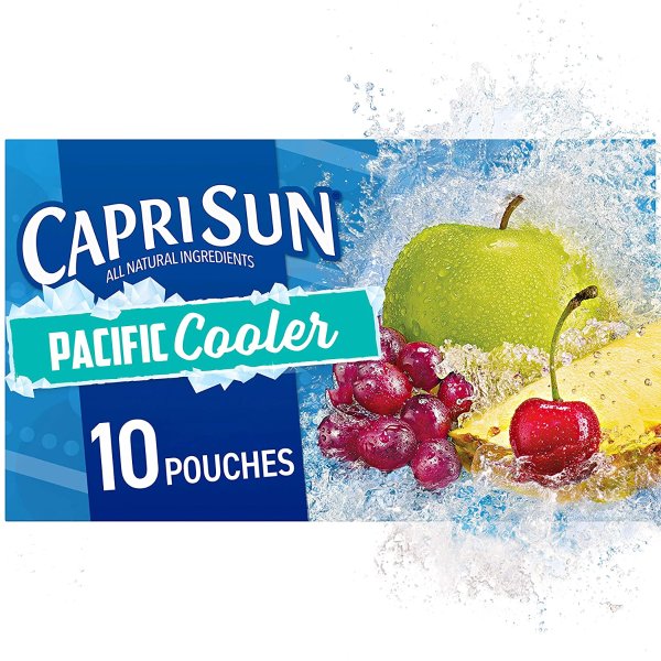 Pacific Cooler Mixed Fruit Naturally Flavored Juice Drink Blend (Pack of 10)