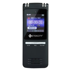Etekcity Multifunctional Portable Rechargeable Digital Audio Voice Recorder Pen / Dictaphone & MP3 Music Player