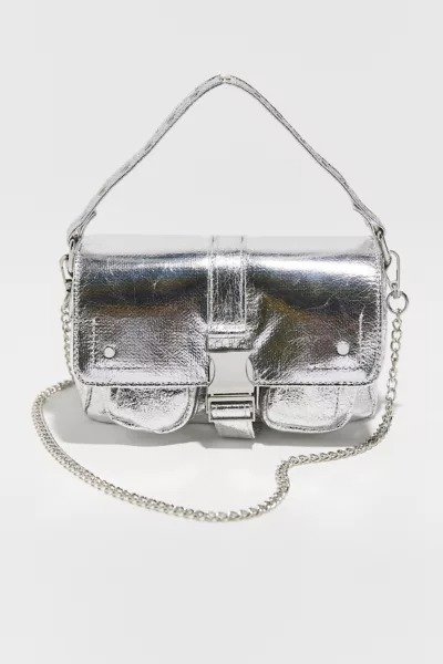 Mini Hilma Cool Silver Shoulder Bag