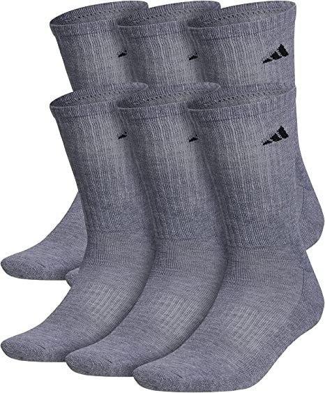 男士运动长筒袜促销 6双 XL 灰色