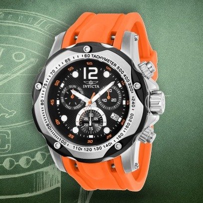 Men's 20072 Speedway Swiss Quartz Orange Watch