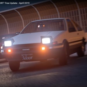 《GT Sport》赛车游戏更新加入 Toyota AE86 漂移车