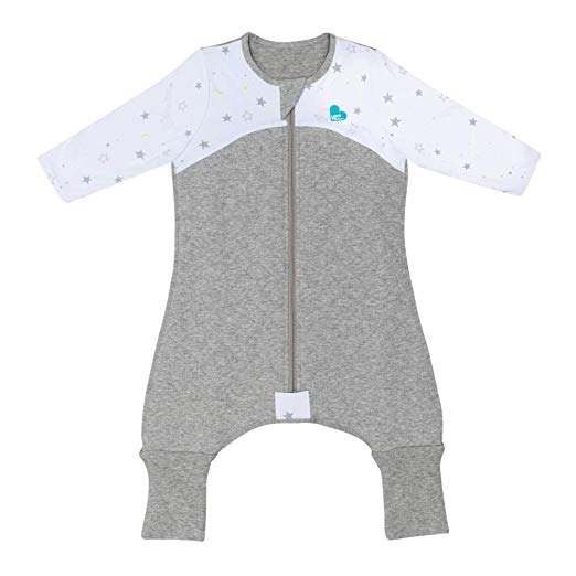 Sleep Suit, 2.5 TOG, White, 6-12 Months, Premium All-in-one Quilted Wearable Blanket That can’t be Kicked Off, Legs with 2-in-1 feet Perfect for Sleep & Play, Ideal for Active Babies