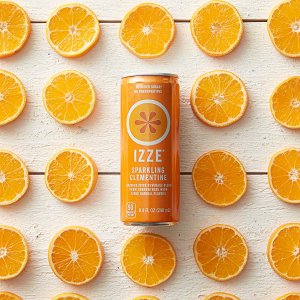 IZZE Sparkling Juice, Clementine, 8.4 oz Cans, 24 Count