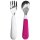 Training Fork & Spoon Set- Pink