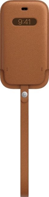 - iPhone 12 mini Leather Sleeve with MagSafe - Saddle Brown