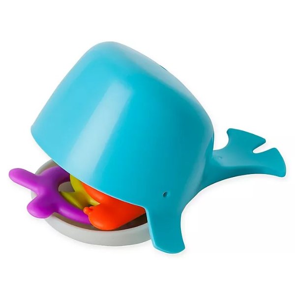 Boon® Chomp Whale 4-Piece Bath Toy in Blue | buybuy BABY