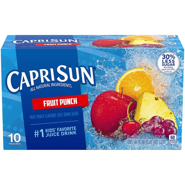 Fruit Punch Juice Drink (6 oz Pouches, 4 Boxes of 10)