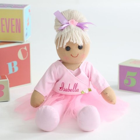 My 1st YearsPersonalized Alicia Ballerina Rag Doll