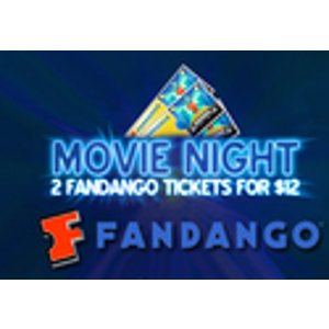 2 Movie Tickets via Fandango