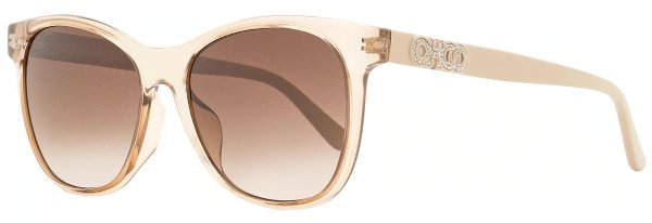 Women's Rectangular Sunglasses June/F/S FWMHA Transaparent Rose/Nude 56mm