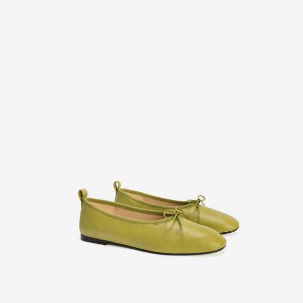 The Italian Leather Day Ballet Flat