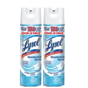 Lysol Disinfecting Spray 19oz. Pack of 2