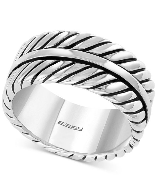 EFFY® Men's Rope-Look Ring in Sterling Silver