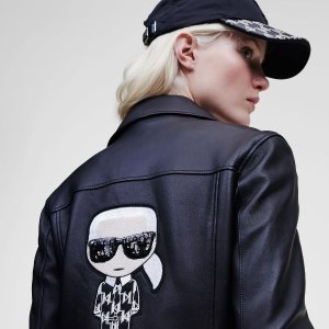 Karl Lagerfeld Paris 轻奢时装折上折 千鸟格大衣$176