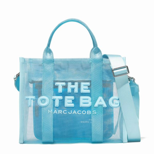 Women's The Small Mesh Tote Bag - Pale Blue