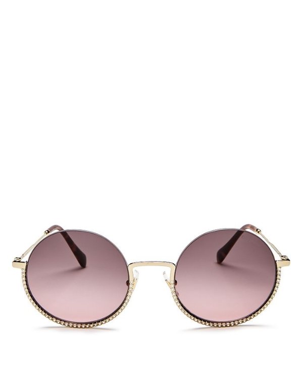 Women's Round Sunglasses, 52mm