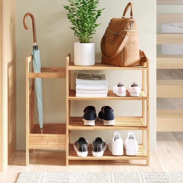 Bamboo Entryway 8 Pair Shoe RackBamboo Entryway 8 Pair Shoe RackRatings & ReviewsCustomer PhotosQuestions & AnswersShipping & ReturnsMore to Explore