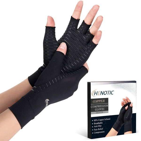 HENOTIC Copper Arthritis Gloves for Women Men
