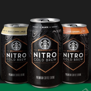 Walmart 零食饮料特卖 Starbucks nitro冷萃黑咖啡每罐$2.87