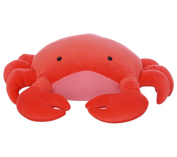 Crabby Abby Velveteen Sea Life Stuffed Crab