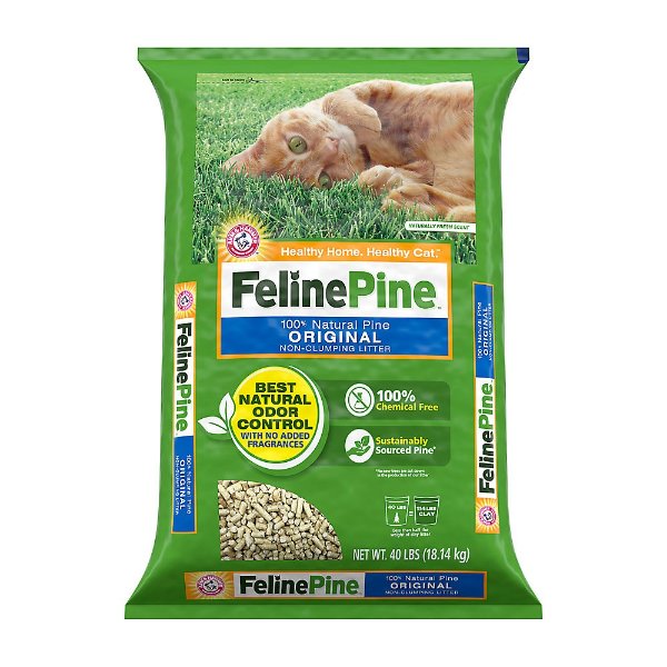 Non-Clumping Pine Cat Litter - Scented, Low Dust, Natural