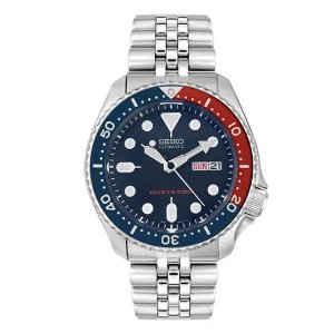 Seiko SKX009K2 Men's Automatic Diver's Stainless Steel Blue Dial Watch, SKX009K2