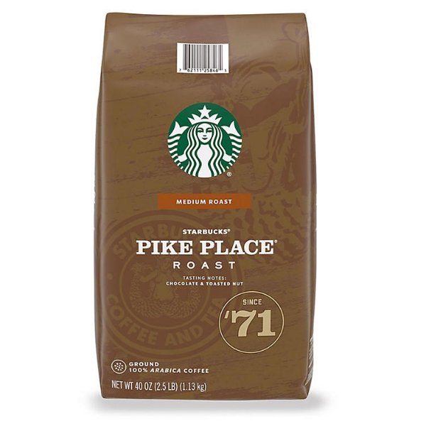 Starbucks Pike Place Medium Roast Ground Coffee (40 oz.) - Sam's Club