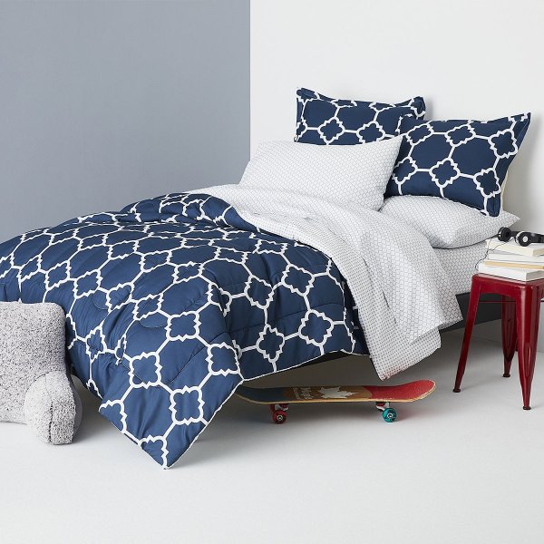 Tiles Complete Bedding Set with Sheets