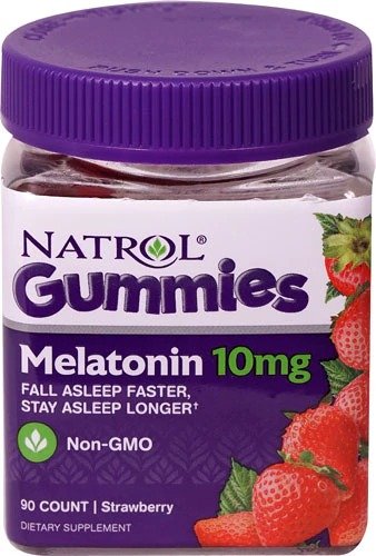 Gummies Melatonin Strawberry -- 10 mg - 90 Gummies