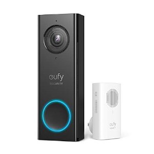 史低价：eufy 无线智能视频门铃套装 2K分辨率