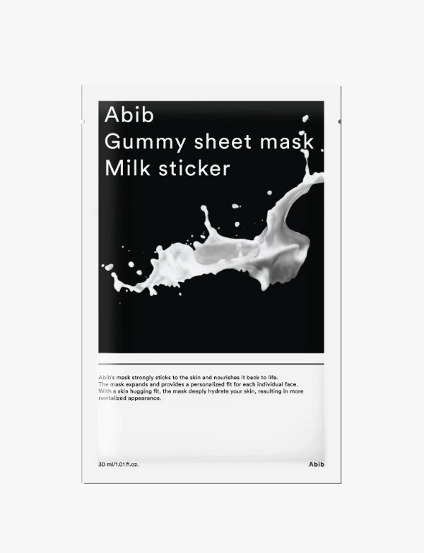 Milk Sticker Gummy Sheet Mask