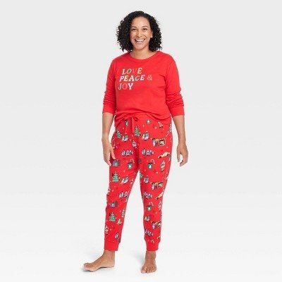 Women's Holiday City Matching Family Pajama Set - Wondershop™ with Frances Marina Smith Red