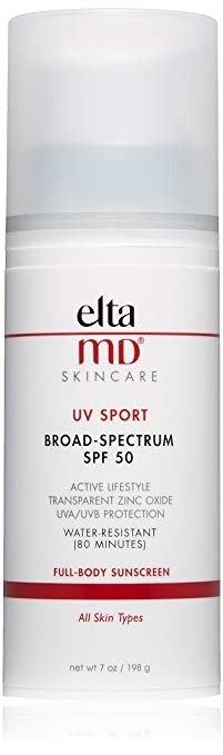 UV Sport Sunscreen Broad-Spectrum SPF 50, Water-Resistant, Oil-free, Dermatologist-Recommended Mineral-Based Zinc Oxide Formula, 7.0 oz