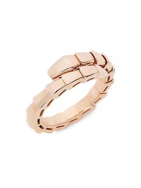 Serpenti Viper 18K Rose Gold Wrap Ring