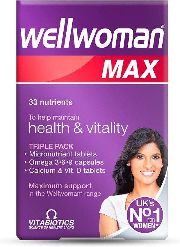 Wellwoman Max 营养片,84粒胶囊