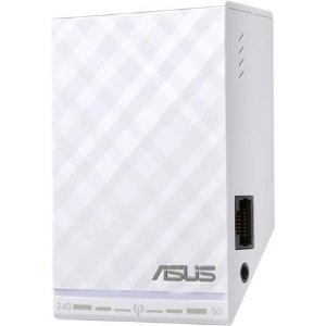 ASUS RP-N54 Dual-Band (2.4 GHz, 5 GHz) Wireless N600 Repeater / Access Point / Media Bridge with RJ45 10/100 Ethernet and Audio Ports