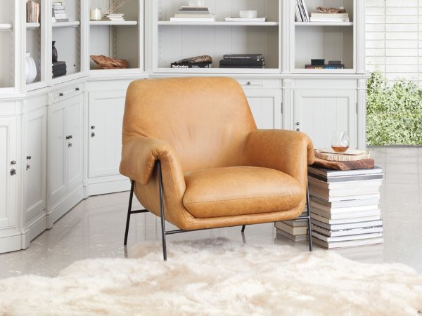 Engles Leather Chair | Arhaus Furniture