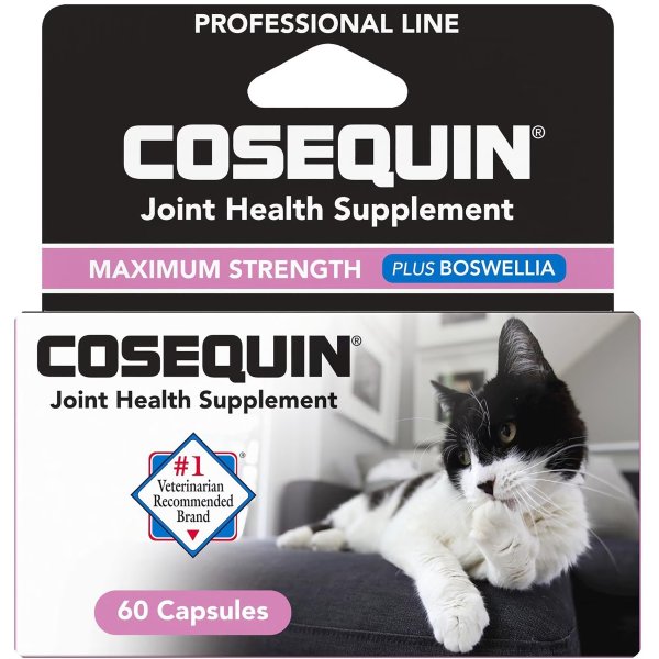 COSEQUIN Joint Health Plus Boswellia Cat Supplement, Pack of 60 tablets | Petco
